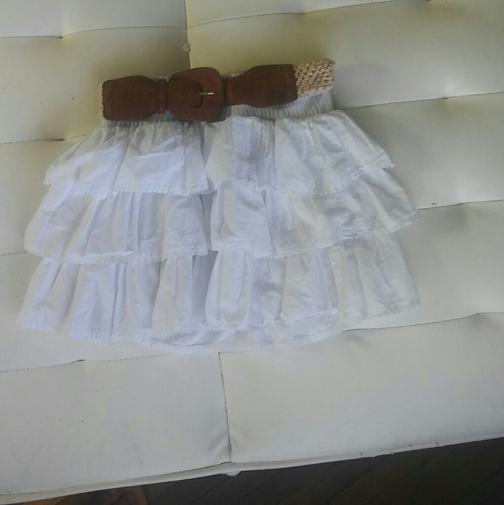 White miniskirt